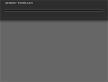 Tablet Screenshot of premier-seeds.com